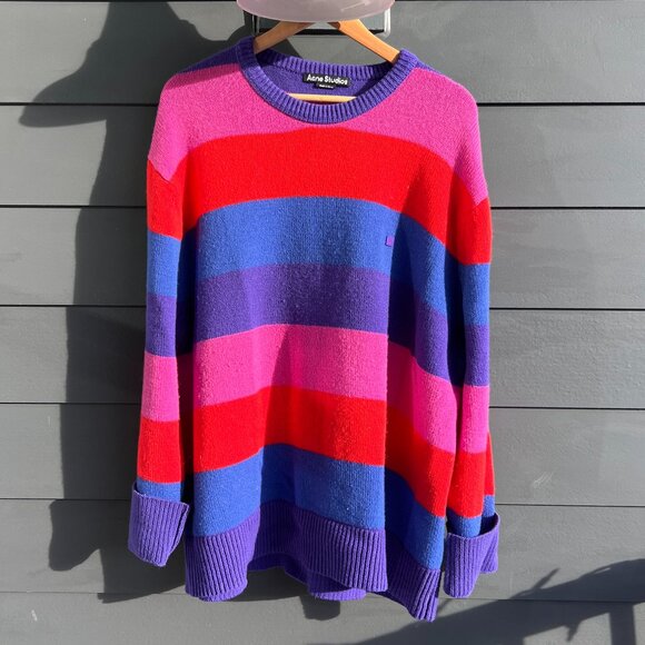 Acne Studios Striped Sweater Multi - Picture 1 of 5